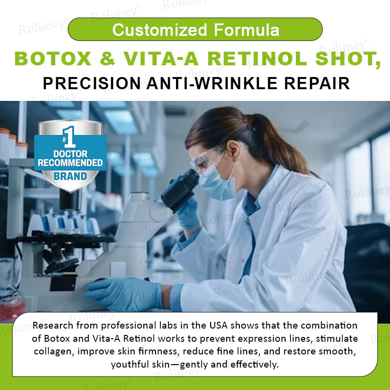 👨‍⚕️Made and shipped from the UK 💫Rolimey® Botox & Vita-A Retinol Shot Wrinkle-Lift Tightening cream - Last Day Promotion 70% OFF