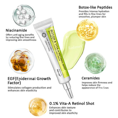 👨‍⚕️Made and shipped from the UK 💫Rolimey® Botox & Vita-A Retinol Shot Wrinkle-Lift Tightening cream - Last Day Promotion 70% OFF