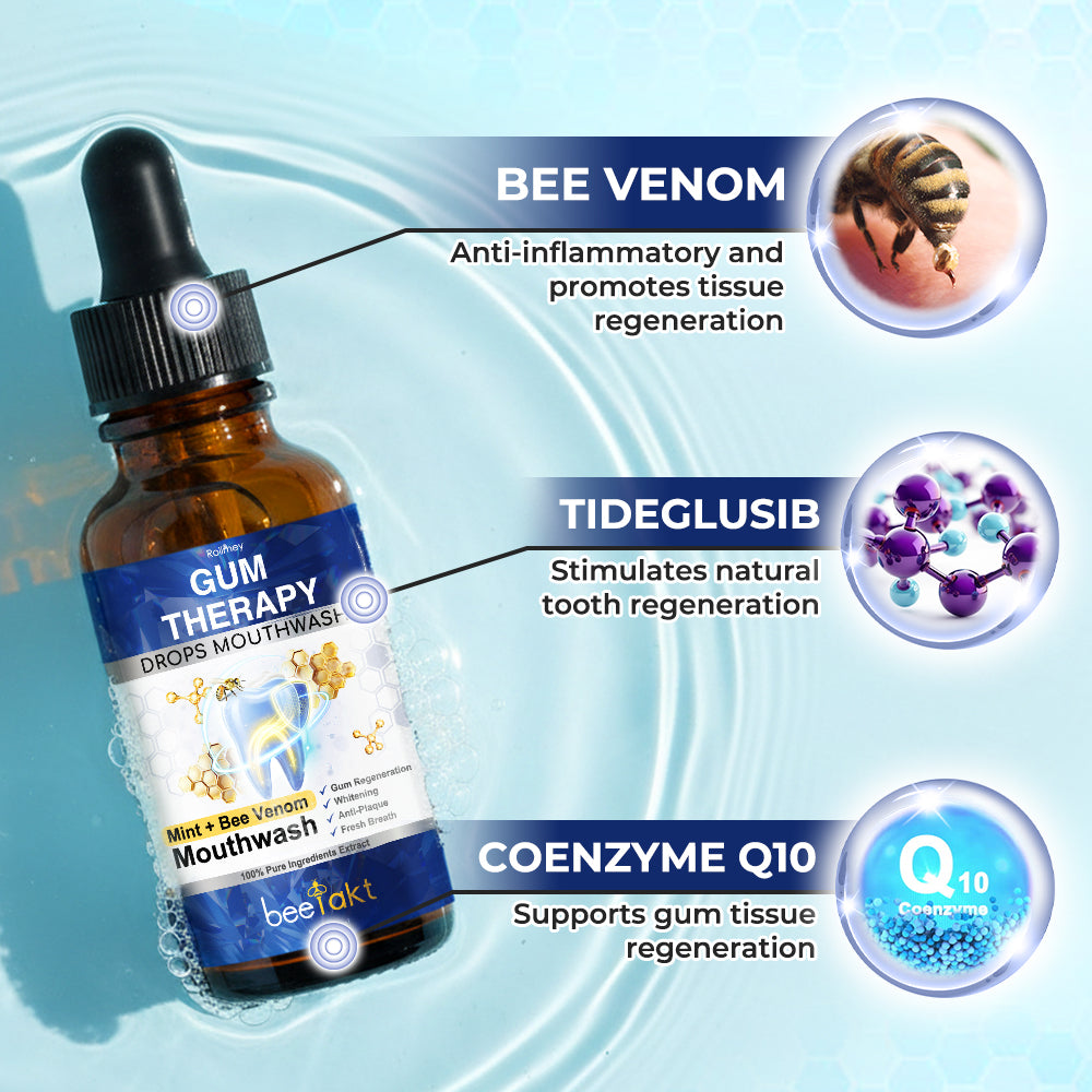 👩‍⚕️🦷Rolimey® BeeTakt Bee Venom Dental Treatment Drops Mouthwash