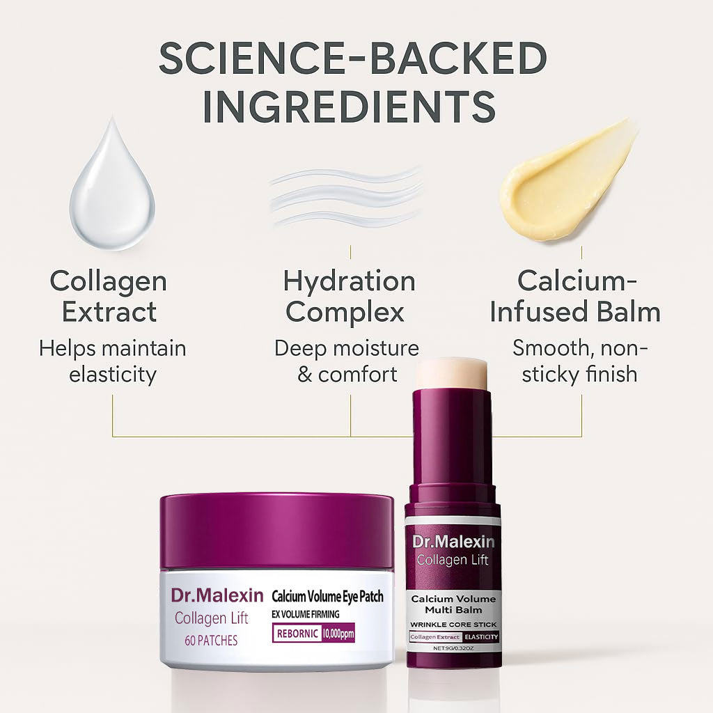 [Dr.Malexin Official]🐱Calcium Volume Multi Balm+Eye Patch 60ea Korean Skin Care Cosmetics